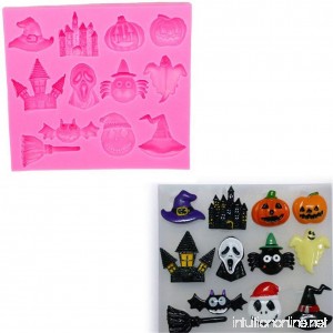 Halloween Pumpkin Pattern Silicone Moulds Fondant Baking Mold DIY Cake Decorating Tools Chocolate Candy Cookies Pastry Soap Molds Kitchen Bakewware Supplies - B073R7BMWP